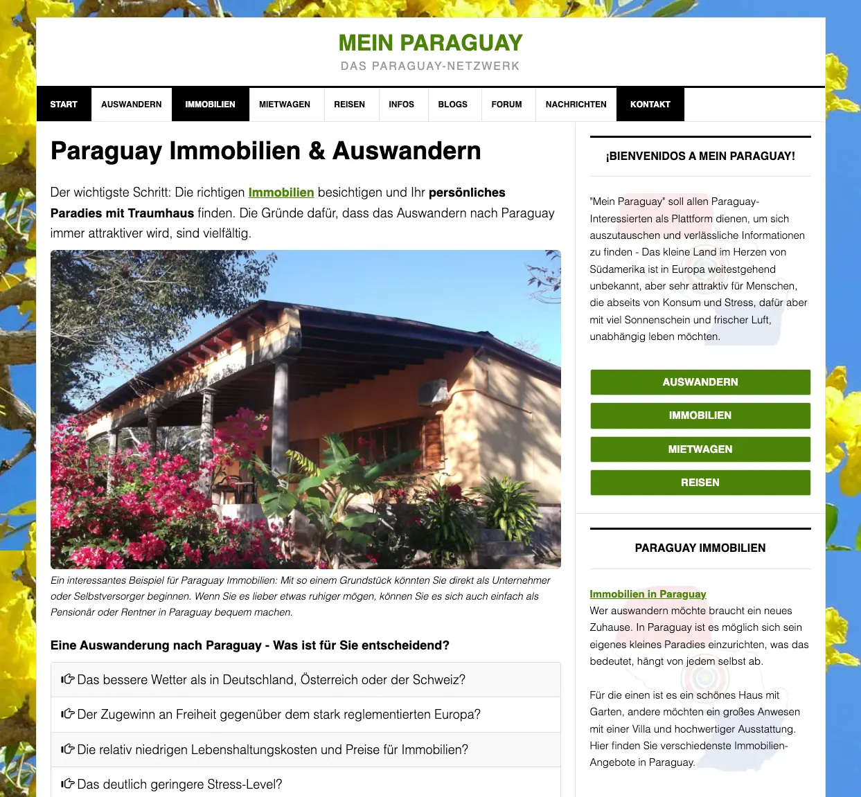 Screenshot von Mein Paraguay